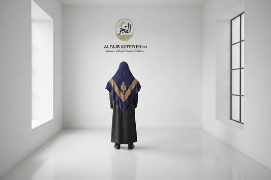 ALFAJR Kashmiri Gold Shemagh- AL-HILAL – Premium Viscose Traditional Keffiyeh