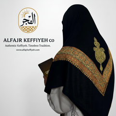 ALFAJR Kashmiri Gold Shemagh – Premium Viscose Traditional Keffiyeh