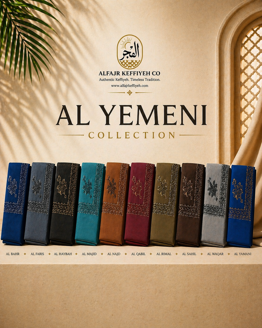 The Yemeni Shemagh Collection: 10 Refined Colors for Timeless Style