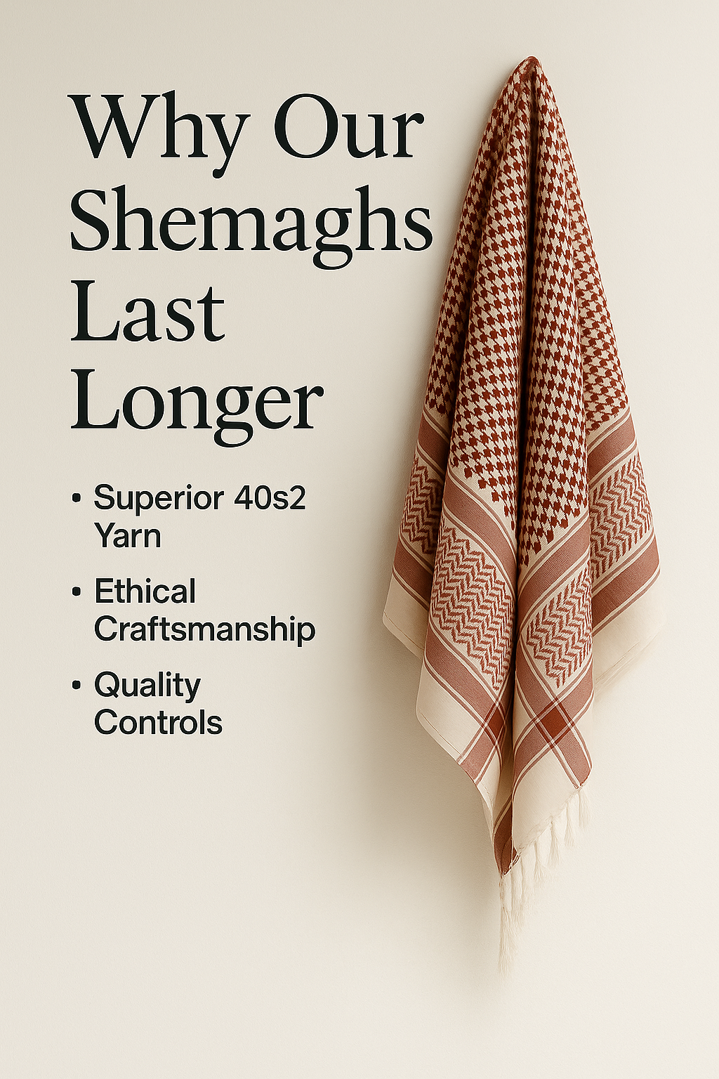 The Secret Behind ALFAJR’s Lasting Shemaghs — Heritage Meets Craftsmanship