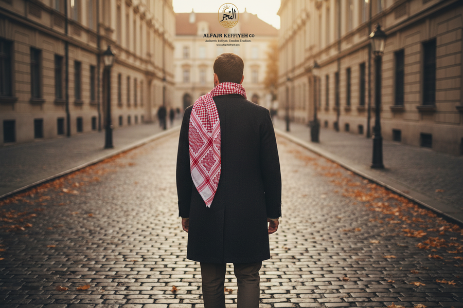 How to Wear a Keffiyeh with a Coat – Traditional Heritage Meets Modern European Style