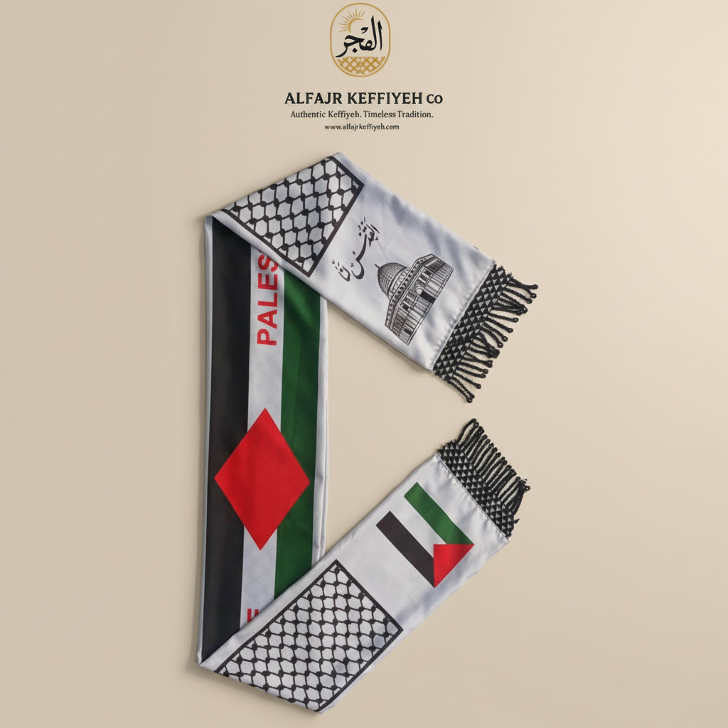 ALFAJR Palestine Muffler — A Symbol of Identity, Heritage &amp; Timeless Elegance