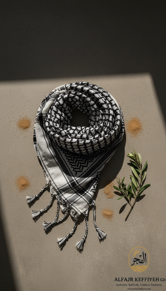 The Black & White Keffiyeh — A Global Emblem of Resistance | AlFajr Keffiyeh Co.