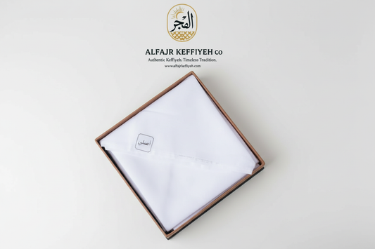 Markhor White Super Deluxe Ghutra — A Symbol of Pure Elegance