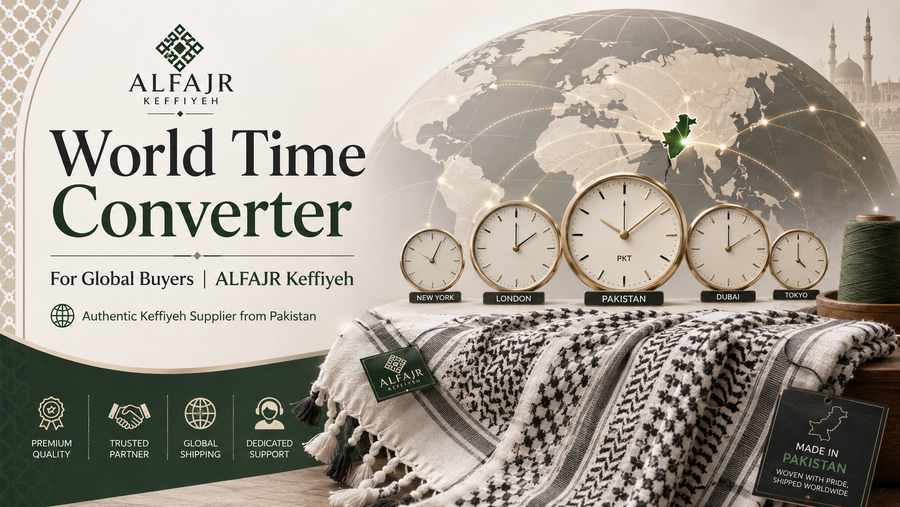 World Time Converter | Check Exact International Time Online – ALFAJR Keffiyeh