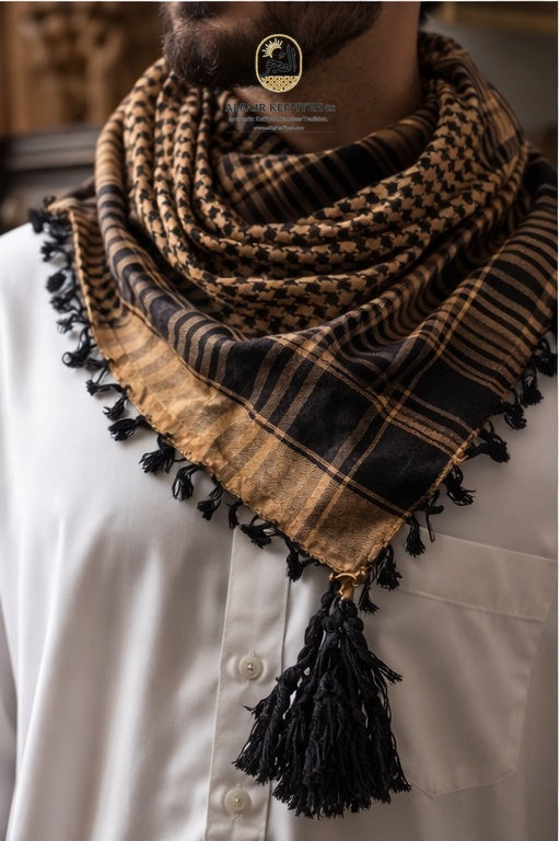 The ALFAJR Travel Shemagh — A Lightweight Scarf for Movement and Protection