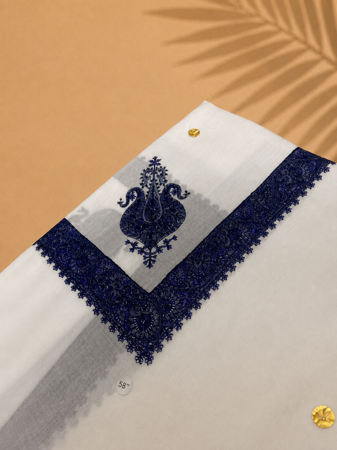 Dawn Yemeni Shemagh – Pure White | 58" King Size Premium Yemeni Shemagh