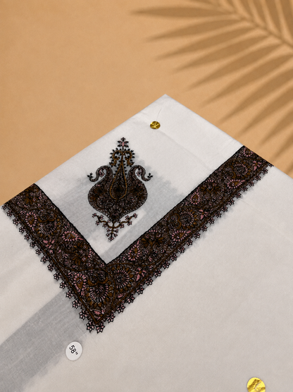 Dawn Yemeni Shemagh – Pure White | 58" King Size Premium Yemeni Shemagh
