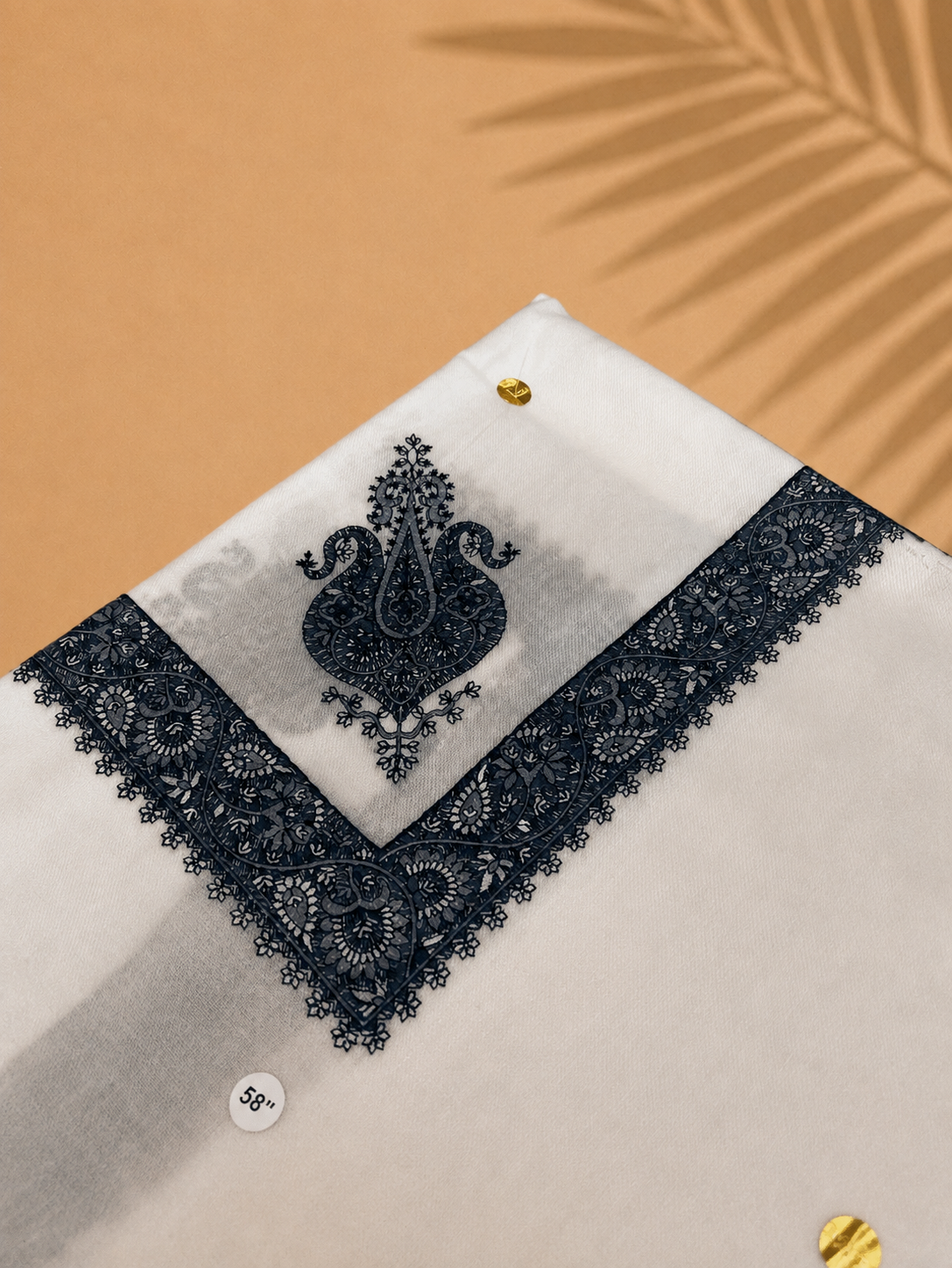 Dawn Yemeni Shemagh – Pure White | 58" King Size Premium Yemeni Shemagh