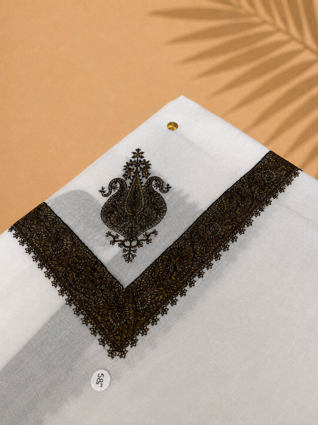 Dawn Yemeni Shemagh – Pure White | 58" King Size Premium Yemeni Shemagh