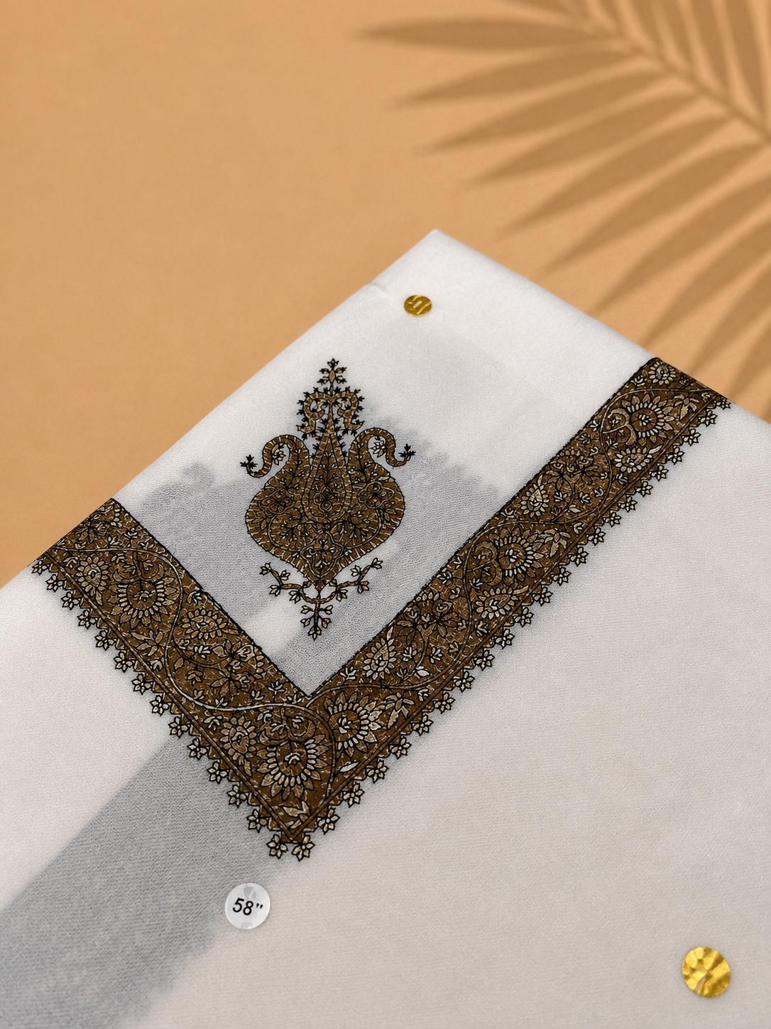 Dawn Yemeni Shemagh – Pure White | 58" King Size Premium Yemeni Shemagh