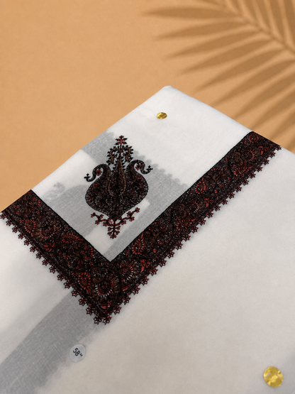 Dawn Yemeni Shemagh – Pure White | 58" King Size Premium Yemeni Shemagh