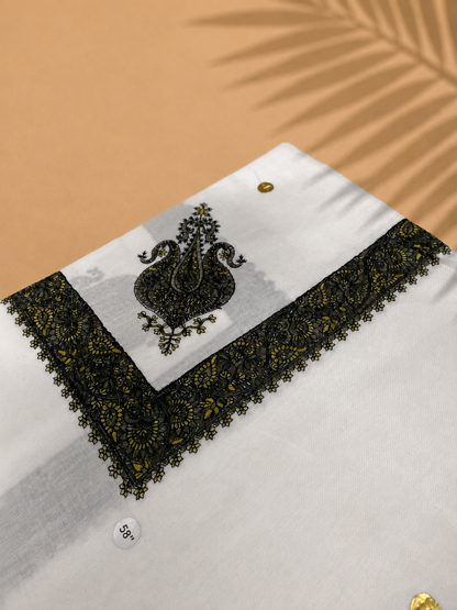 Dawn Yemeni Shemagh – Pure White | 58" King Size Premium Yemeni Shemagh