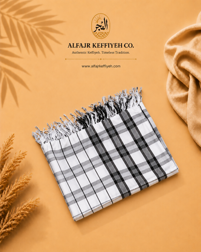 ALFAJR Tableeghi King Romal – White Pure Viscose