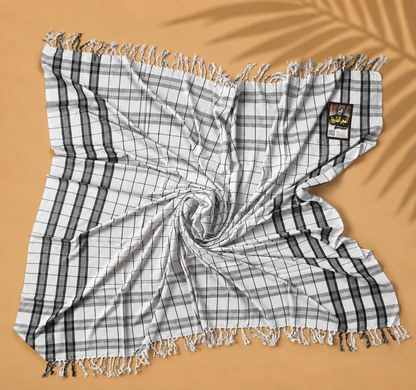 ALFAJR Tableeghi King Romal – White Pure Viscose