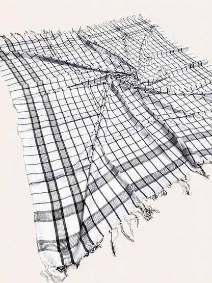 Alfajr Alfarooq King Size Shamzai Romal Keffiyeh – Pure Viscose