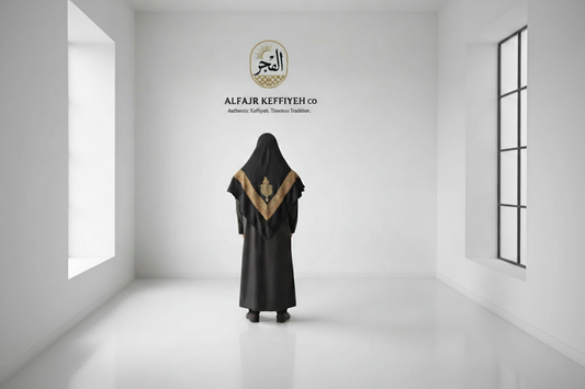 ALFAJR Kashmiri Gold Shemagh- AL AQSA – Premium Viscose Traditional Keffiyeh