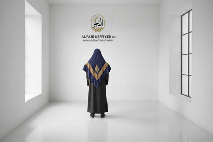 ALFAJR Kashmiri Gold Shemagh- AL-HILAL – Premium Viscose Traditional Keffiyeh