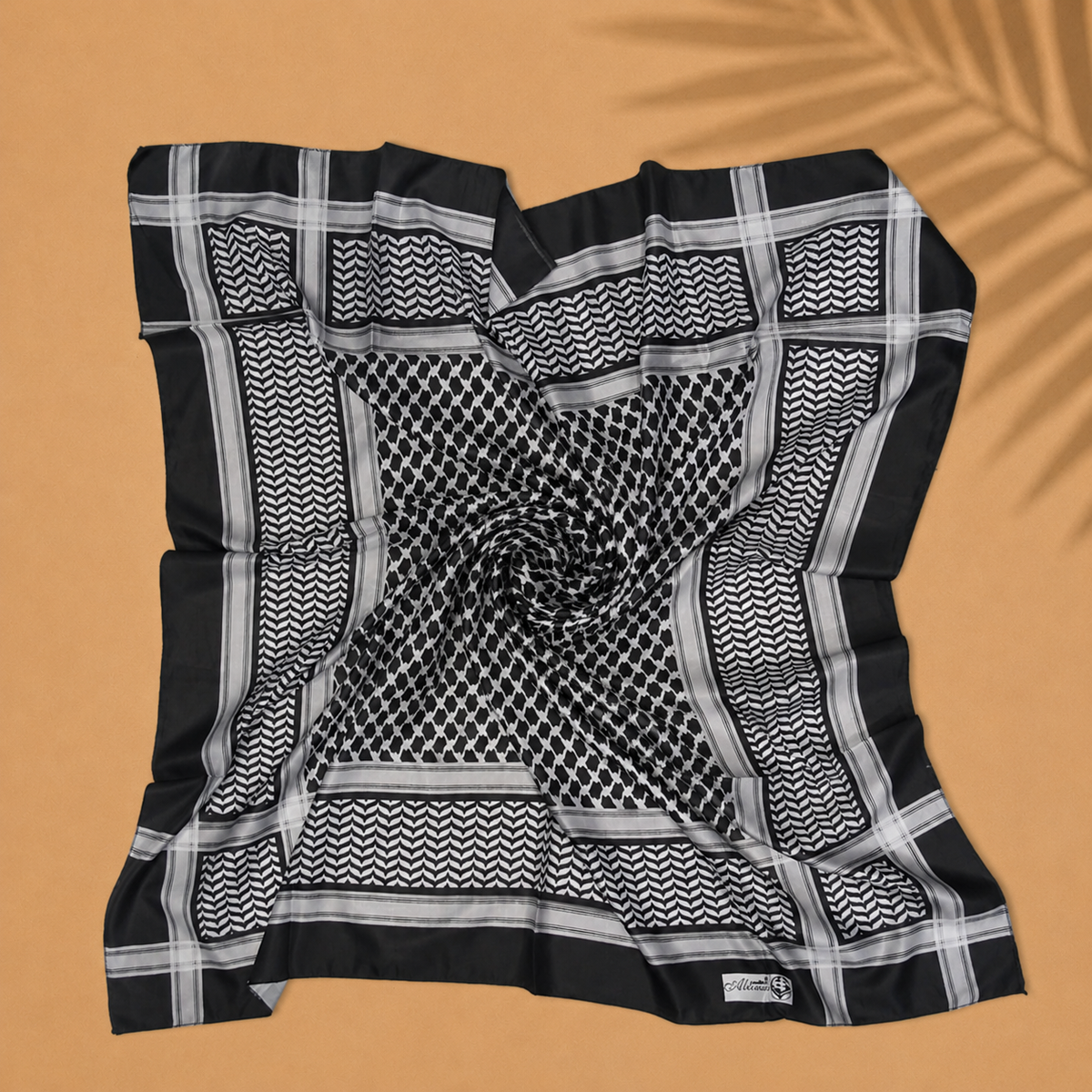 ALFAJR Palestine Heritage Printed Keffiyeh Scarf, product photo 12