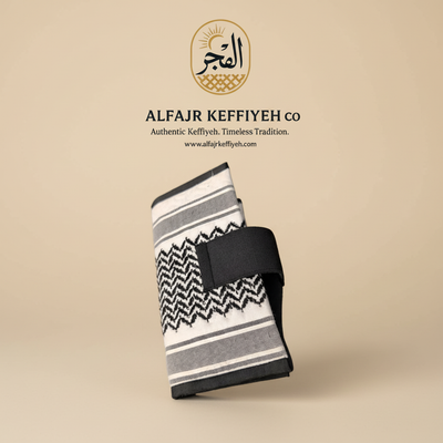 AlFajr Keffiyeh Clutch Wallet with Card Holder | Handcrafted Heritage Design