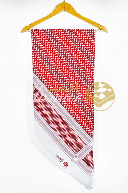 ALFAJR Rado Printed Shemagh, full view of cotton print pattern
