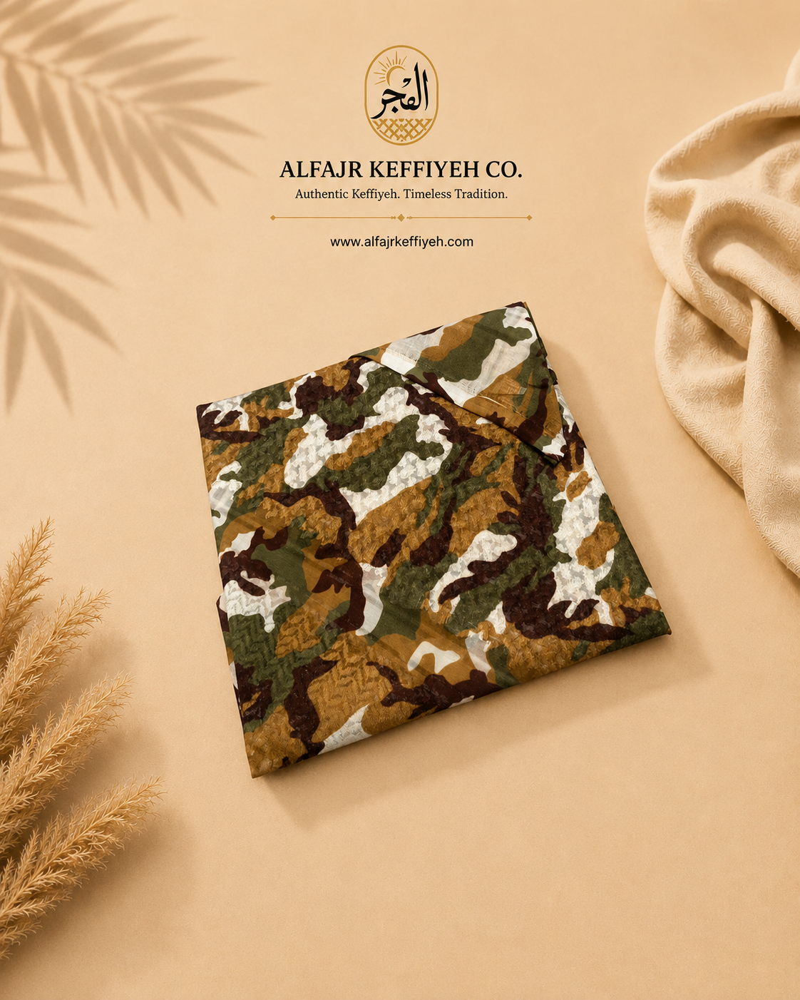 ALFAJR Desert Adventure Shemagh, Desert Ranger colorway