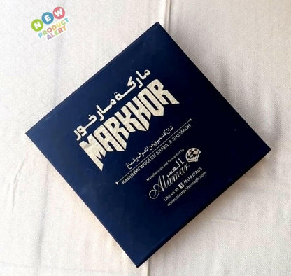 ALFAJR Markhor White Super Deluxe Ghutra, box packed presentation