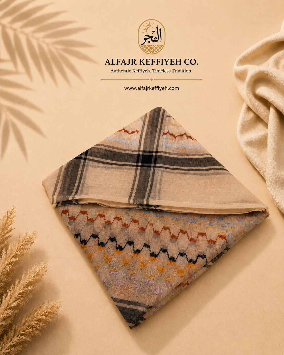 Fan Nations Keffiyeh 2026 – Global Football Festival Scarf | ALFAJR Premium Shemagh Collection