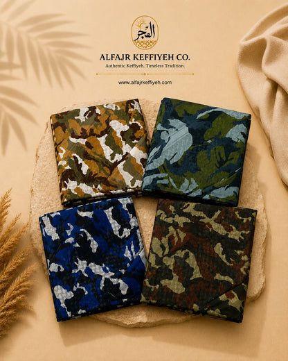 ALFAJR Desert Adventure Shemagh, main camouflage view