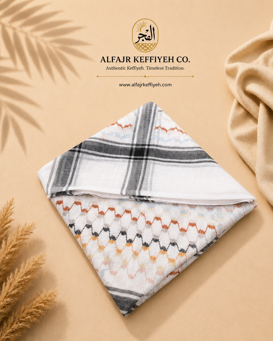 Fan Nations Keffiyeh 2026 – Global Football Festival Scarf | ALFAJR Premium Shemagh Collection