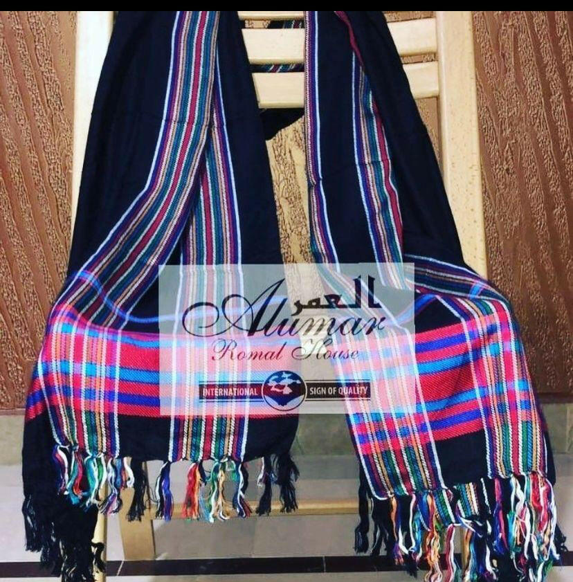 ALFAJR Balochi Cultural Shawl, full view of pattern