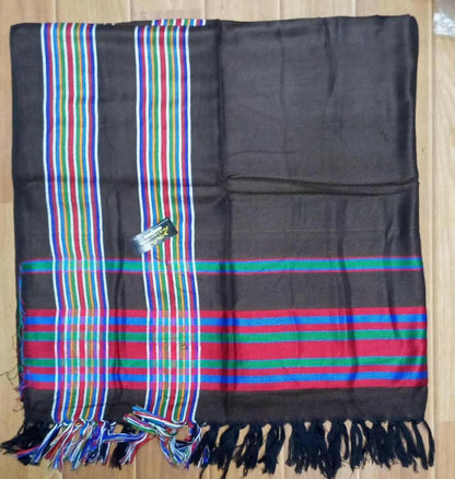 ALFAJR Balochi Cultural Shawl draped, styling view