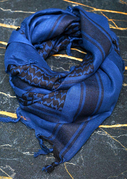 ALFAJR Tactical Shemagh worn outdoors, styling view
