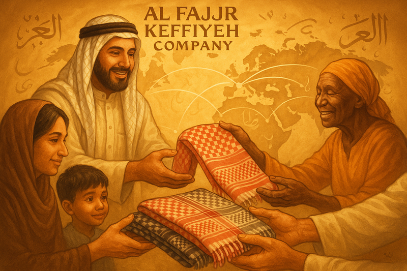AL FAJR KEFFIYEH COMPANY DOING HUMANITARIAN SUPPORT WORLD WIDEFOR NEEDY PEOPLE