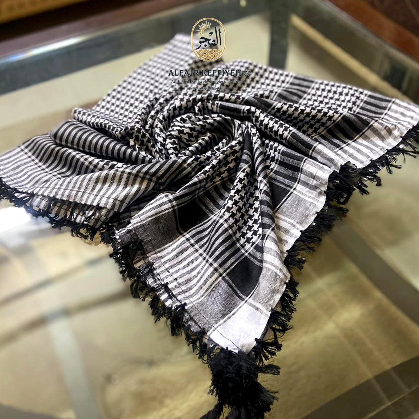 Travel Shemagh Scarf – Lightweight Outdoor Keffiyeh | ALFAJR KEFFIYEH CO