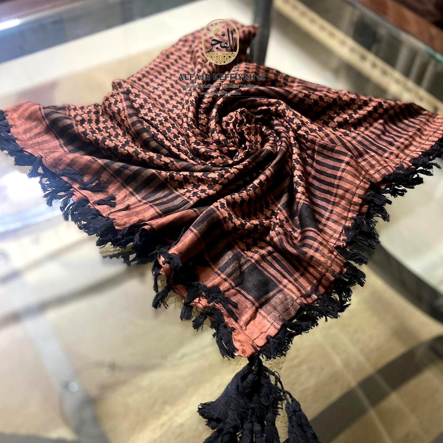 Travel Shemagh Scarf – Lightweight Outdoor Keffiyeh | ALFAJR KEFFIYEH CO