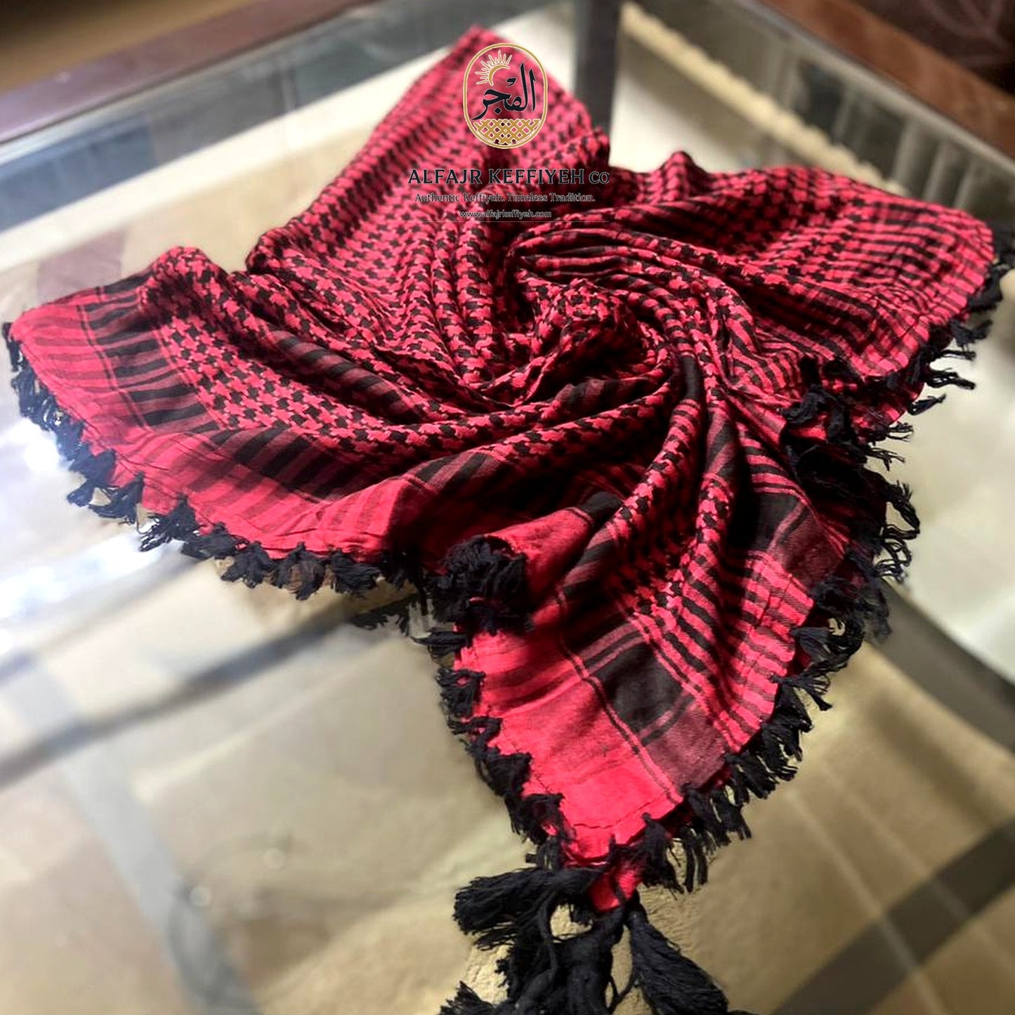 Travel Shemagh Scarf – Lightweight Outdoor Keffiyeh | ALFAJR KEFFIYEH CO