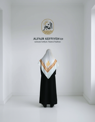 Kashmiri Gold Shemagh – Premium Roomal Range | ALFAJR KEFFIYEH CO