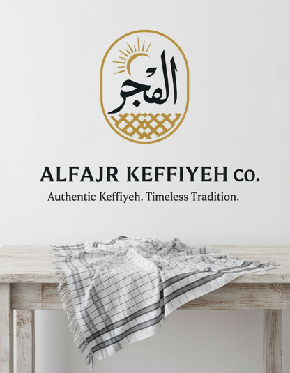 Alfajr Alfarooq King Size Shamzai Romal Keffiyeh – Pure Viscose